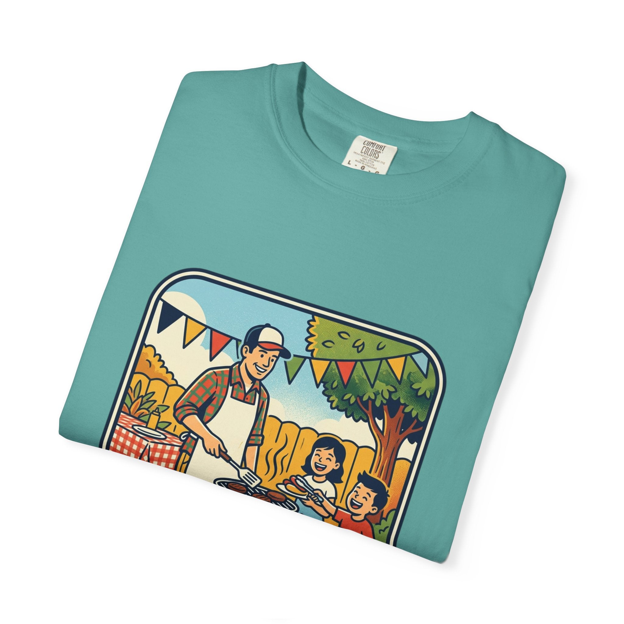 Father's Day BBQ T-Shirt — "Happy Father's Day" Graphic Tee