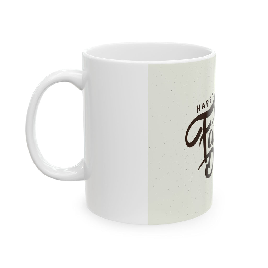 Father's Day Ceramic Mug – "Happy Father's Day" Script with Heart (11oz & 15oz)