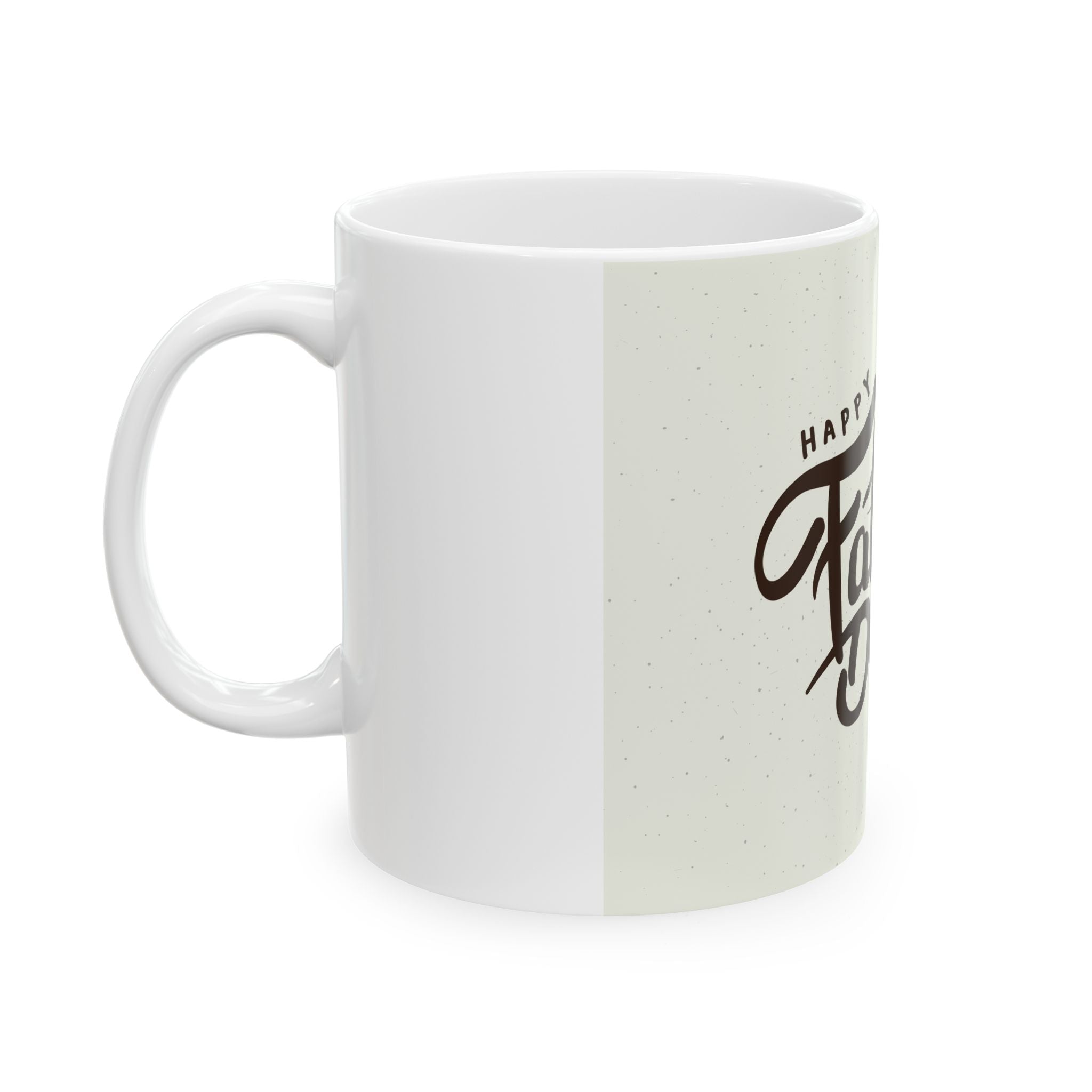 Father's Day Ceramic Mug – "Happy Father's Day" Script with Heart (11oz & 15oz)