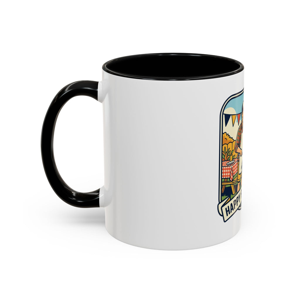 Father's Day Coffee Mug - 'Happy Father's Day' BBQ Family Accent Mug