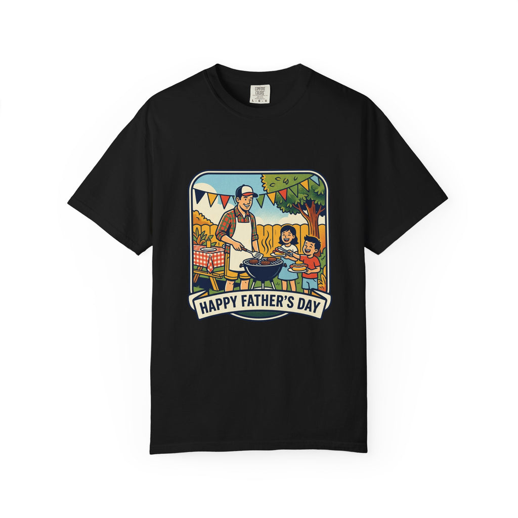 Father's Day BBQ T-Shirt — "Happy Father's Day" Graphic Tee