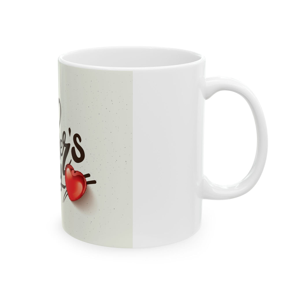 Father's Day Ceramic Mug – "Happy Father's Day" Script with Heart (11oz & 15oz)