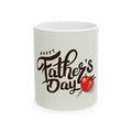 Father's Day Ceramic Mug – "Happy Father's Day" Script with Heart (11oz & 15oz)