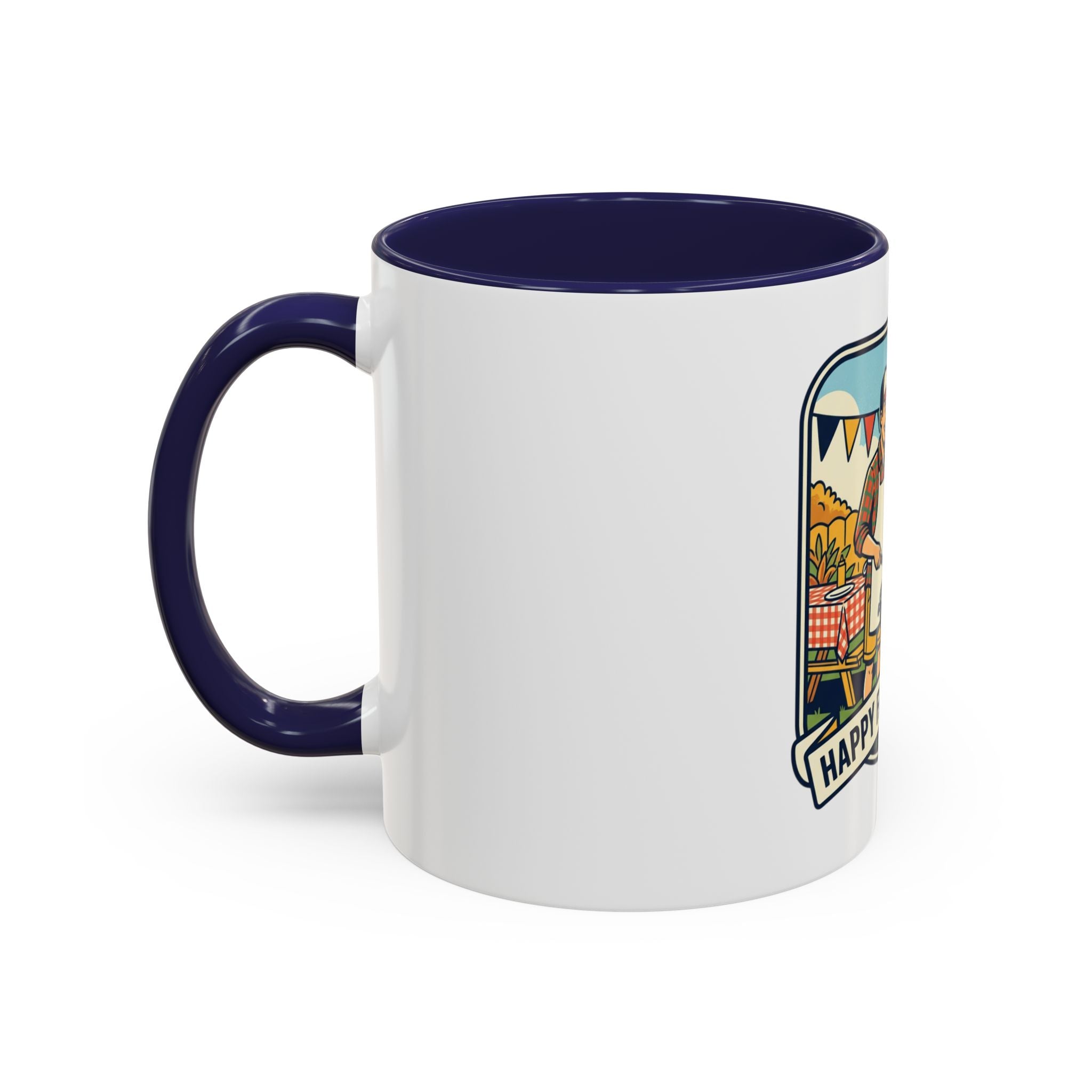 Father's Day Coffee Mug - 'Happy Father's Day' BBQ Family Accent Mug