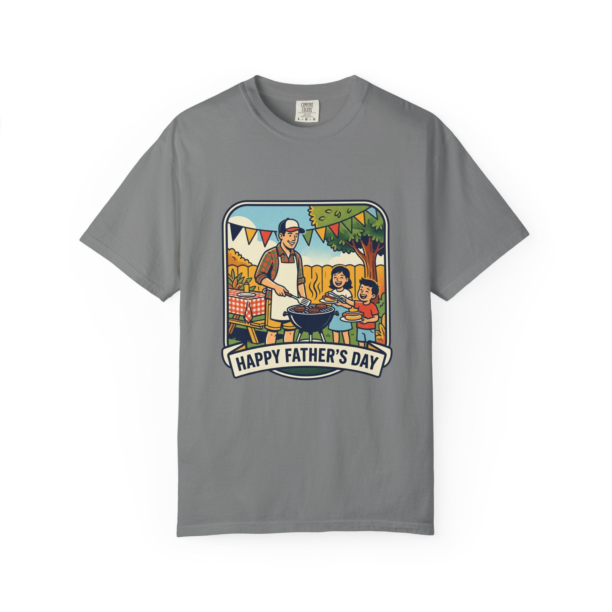 Father's Day BBQ T-Shirt — "Happy Father's Day" Graphic Tee