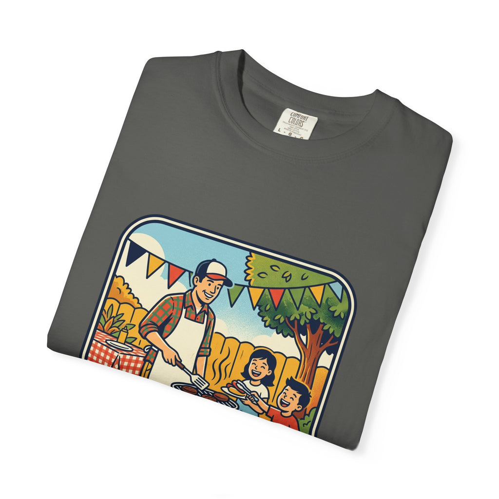 Father's Day BBQ T-Shirt — "Happy Father's Day" Graphic Tee