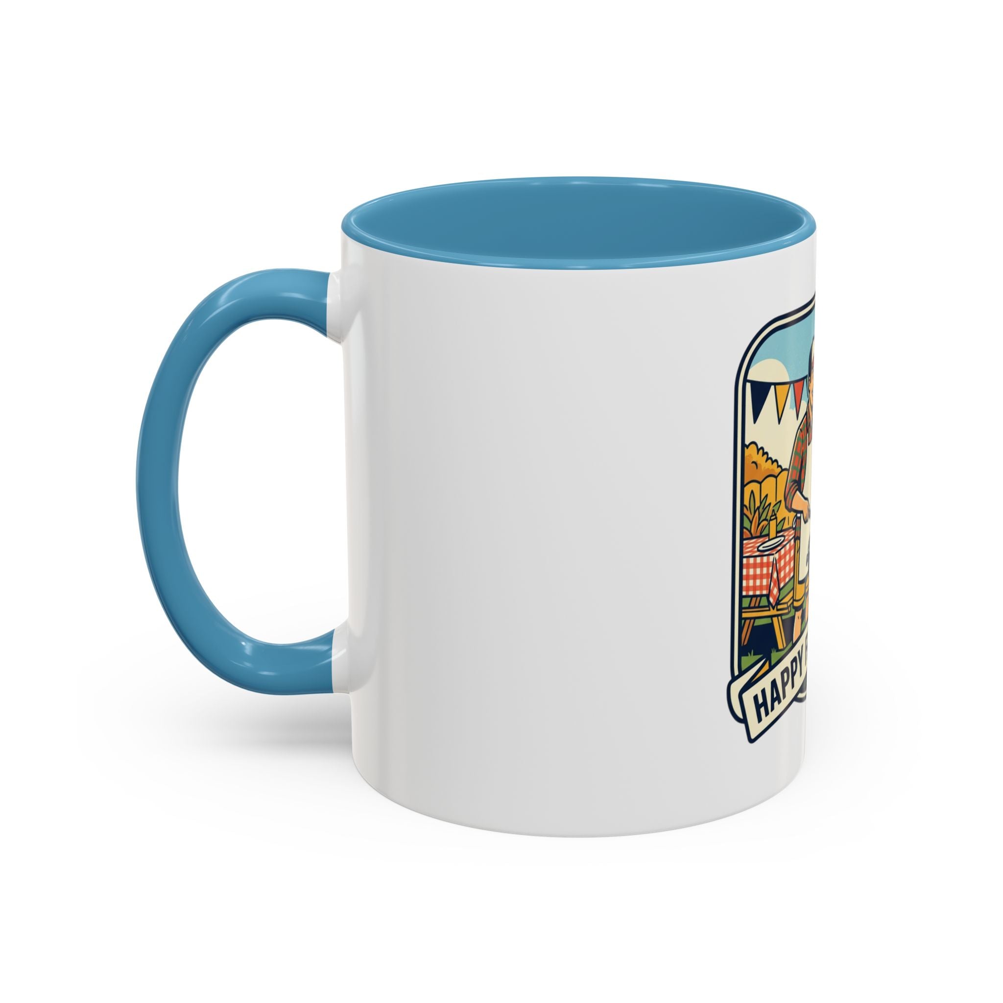 Father's Day Coffee Mug - 'Happy Father's Day' BBQ Family Accent Mug