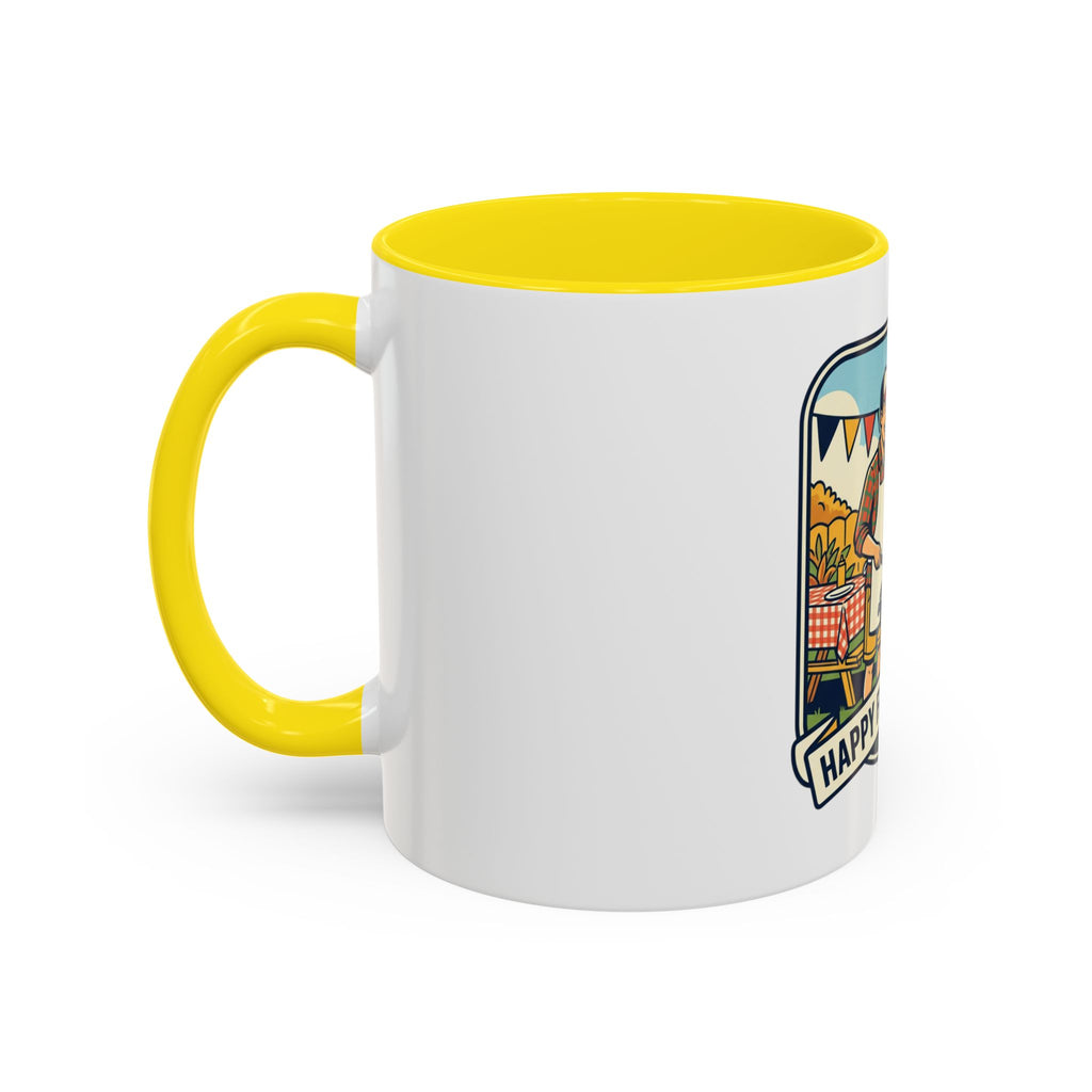 Father's Day Coffee Mug - 'Happy Father's Day' BBQ Family Accent Mug