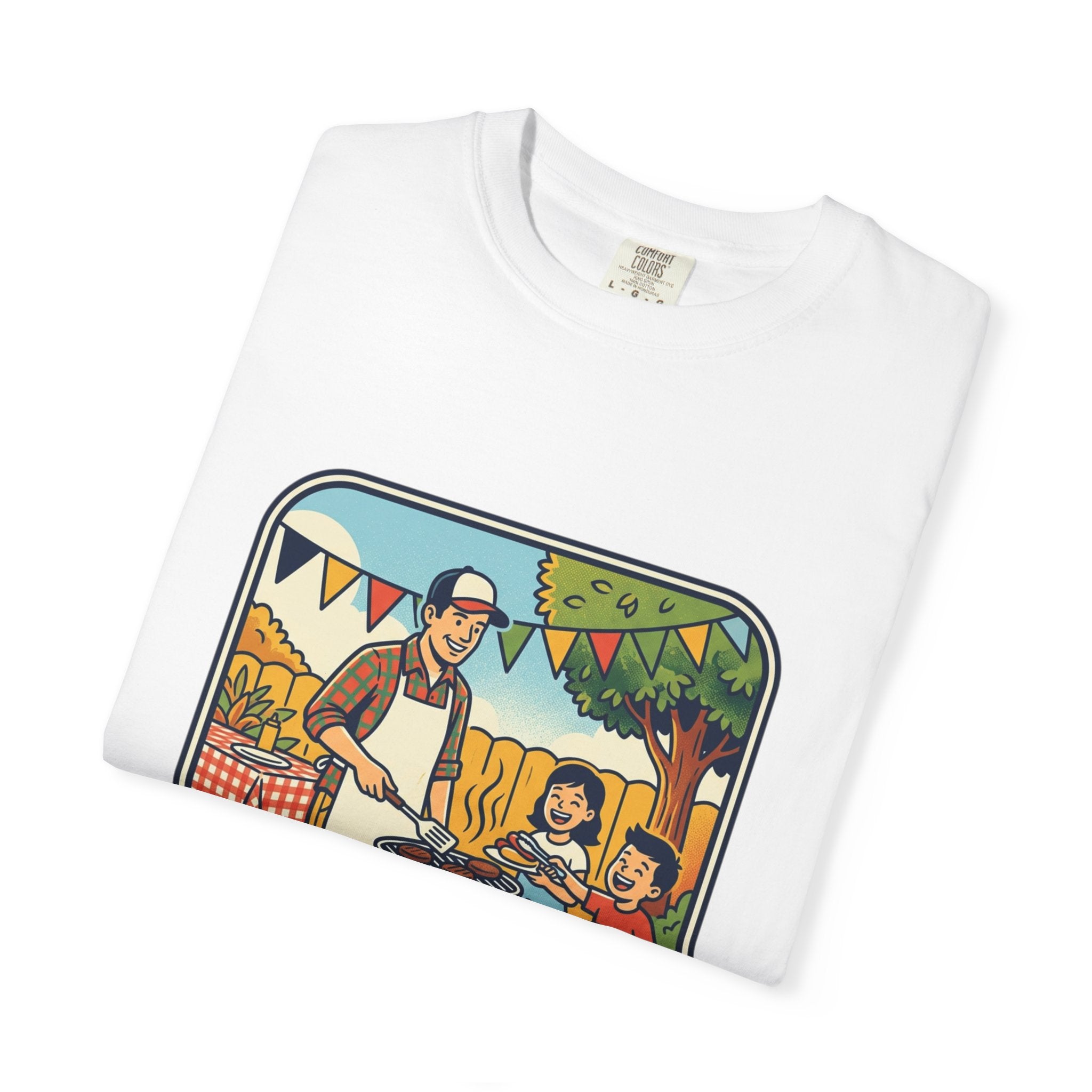 Father's Day BBQ T-Shirt — "Happy Father's Day" Graphic Tee