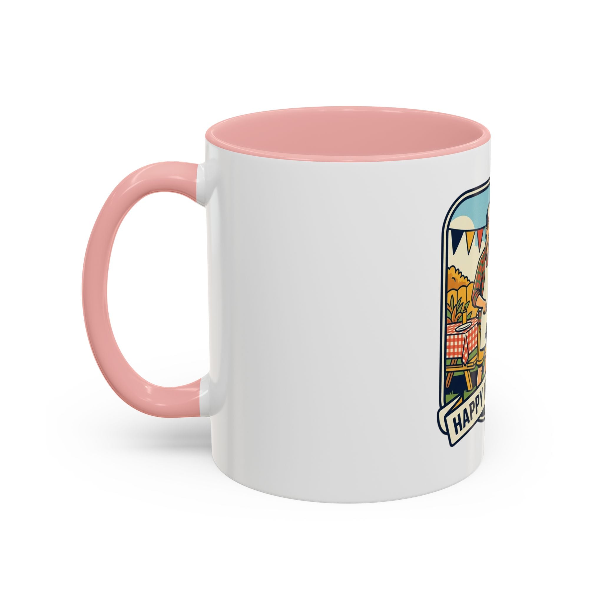 Father's Day Coffee Mug - 'Happy Father's Day' BBQ Family Accent Mug