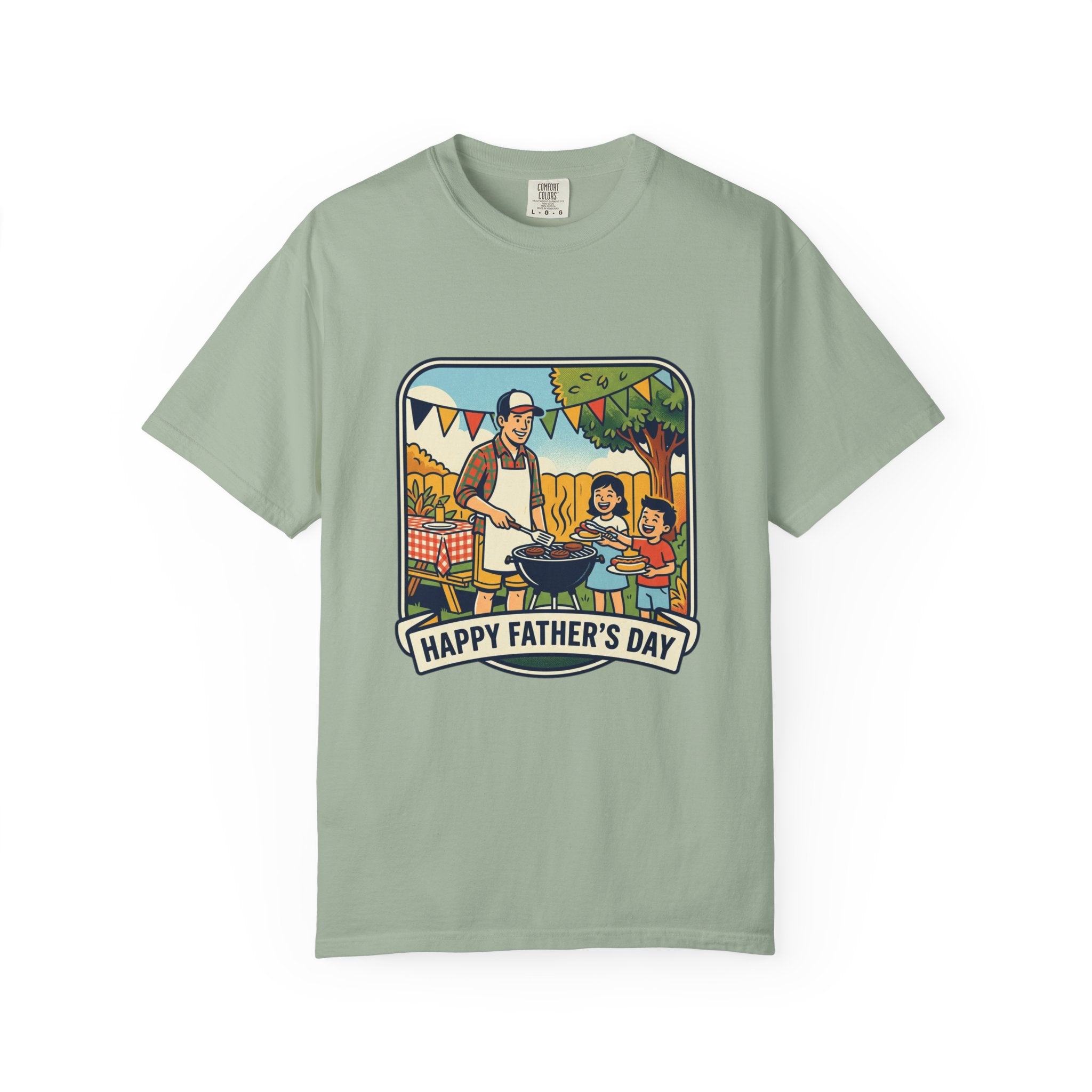 Father's Day BBQ T-Shirt — "Happy Father's Day" Graphic Tee