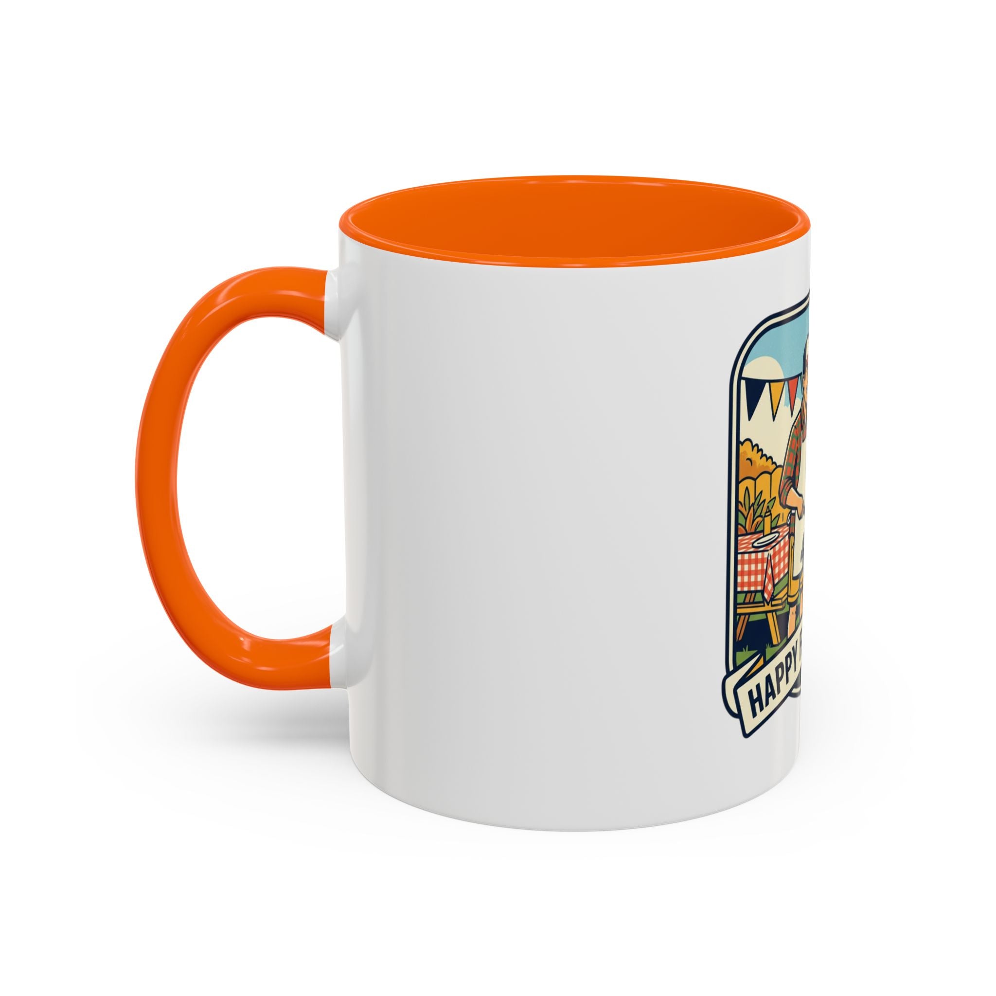 Father's Day Coffee Mug - 'Happy Father's Day' BBQ Family Accent Mug