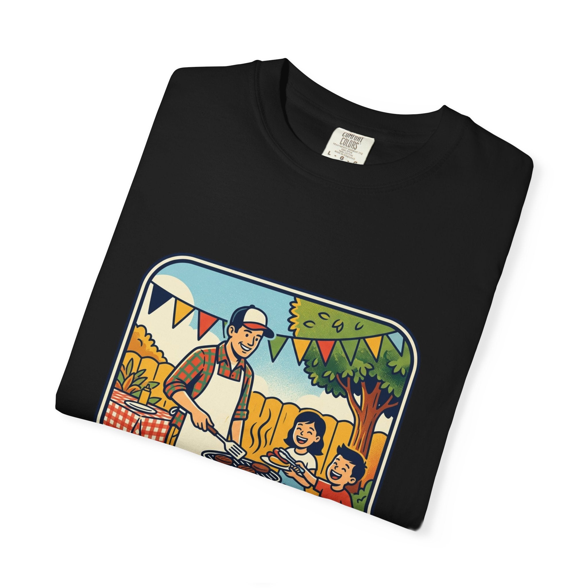 Father's Day BBQ T-Shirt — "Happy Father's Day" Graphic Tee