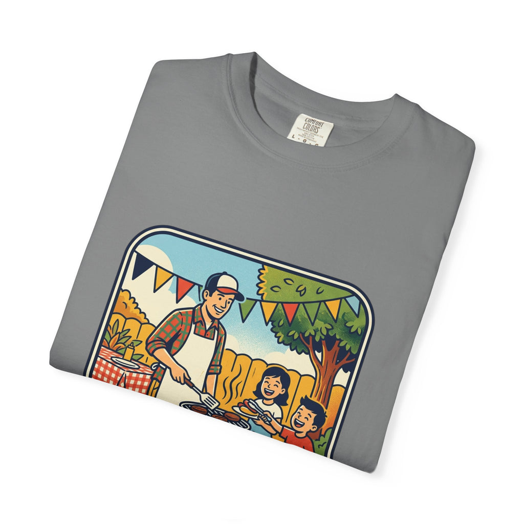 Father's Day BBQ T-Shirt — "Happy Father's Day" Graphic Tee