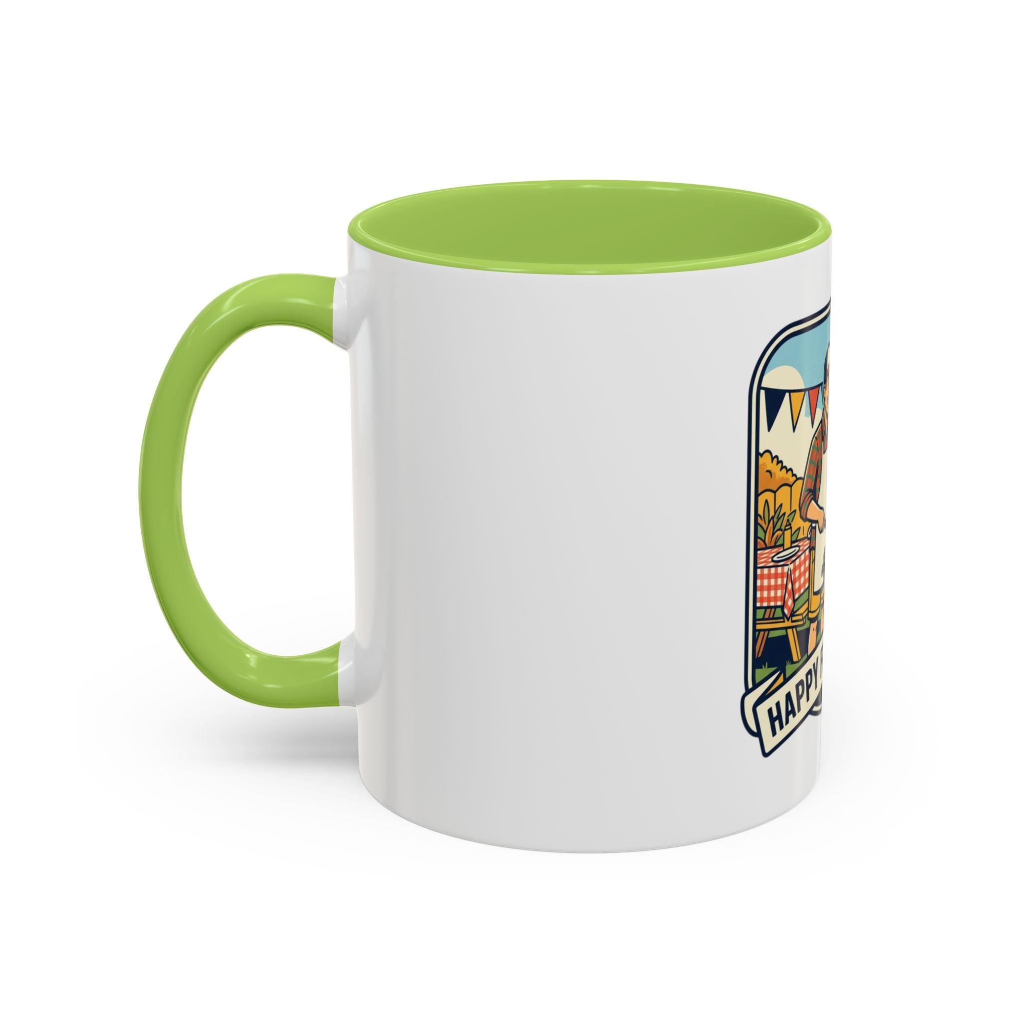 Father's Day Coffee Mug - 'Happy Father's Day' BBQ Family Accent Mug