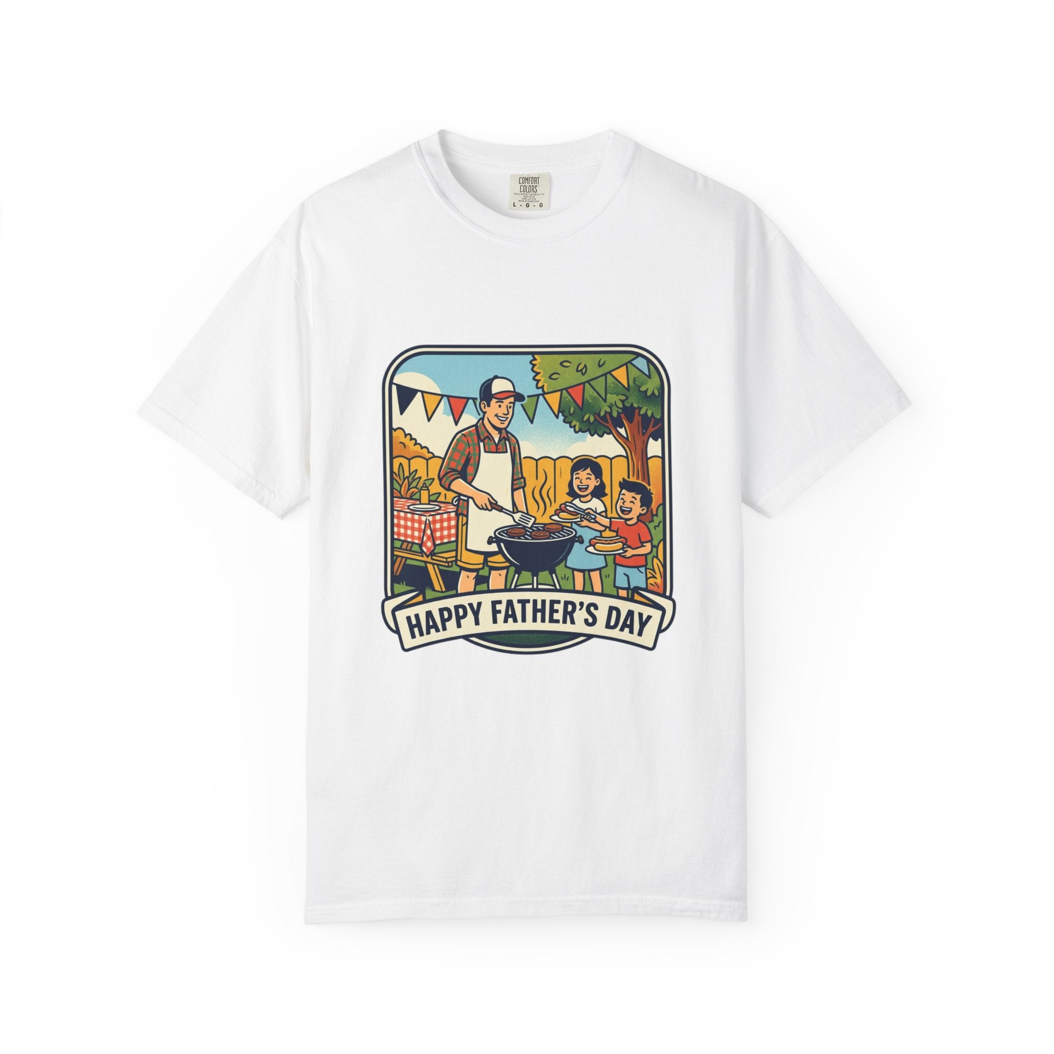 Father's Day BBQ T-Shirt — "Happy Father's Day" Graphic Tee