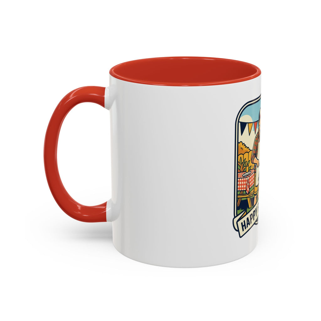Father's Day Coffee Mug - 'Happy Father's Day' BBQ Family Accent Mug