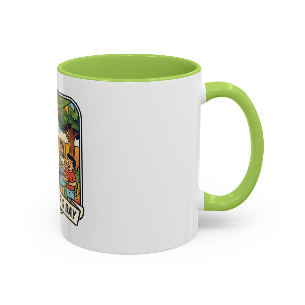 Father's Day Coffee Mug - 'Happy Father's Day' BBQ Family Accent Mug