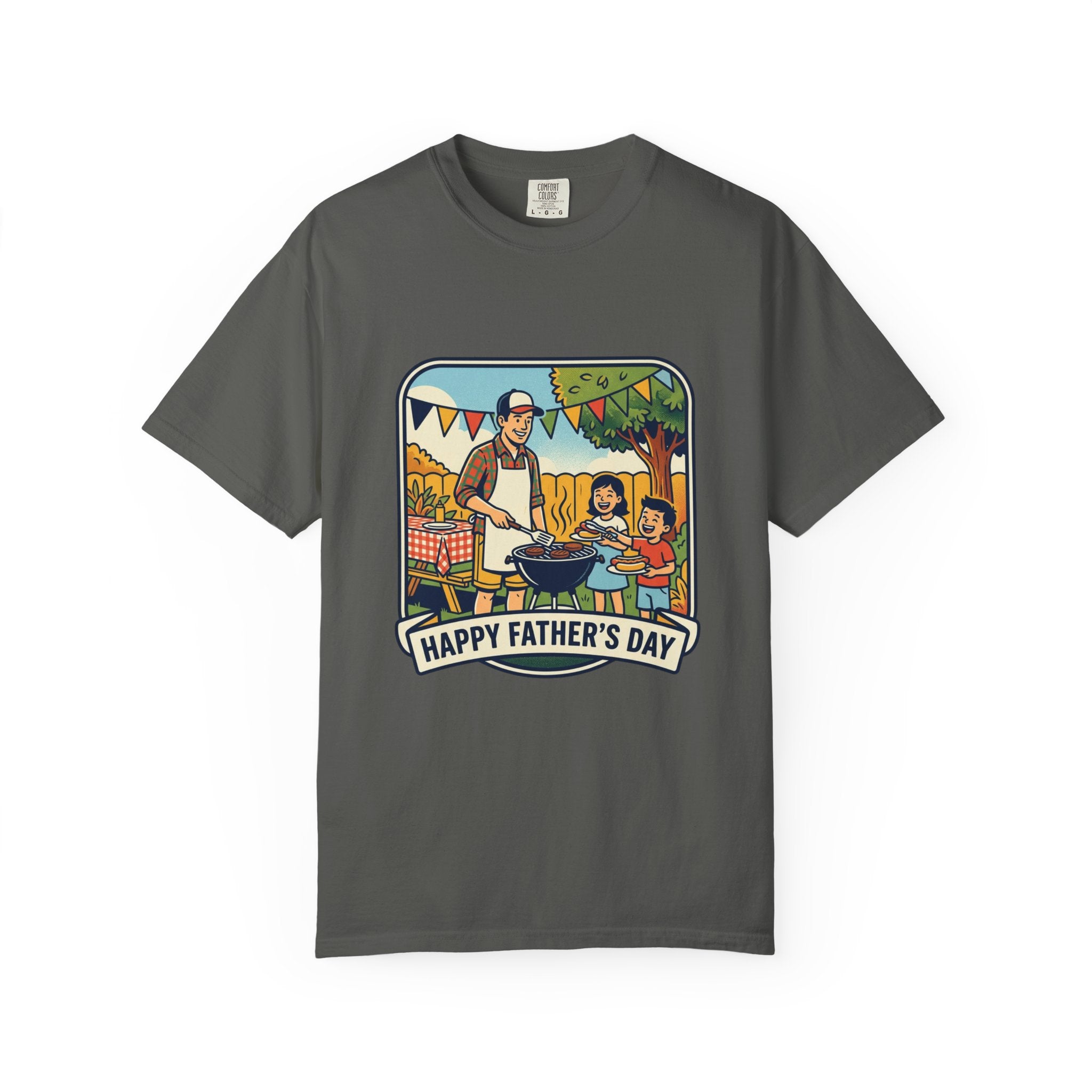 Father's Day BBQ T-Shirt — "Happy Father's Day" Graphic Tee