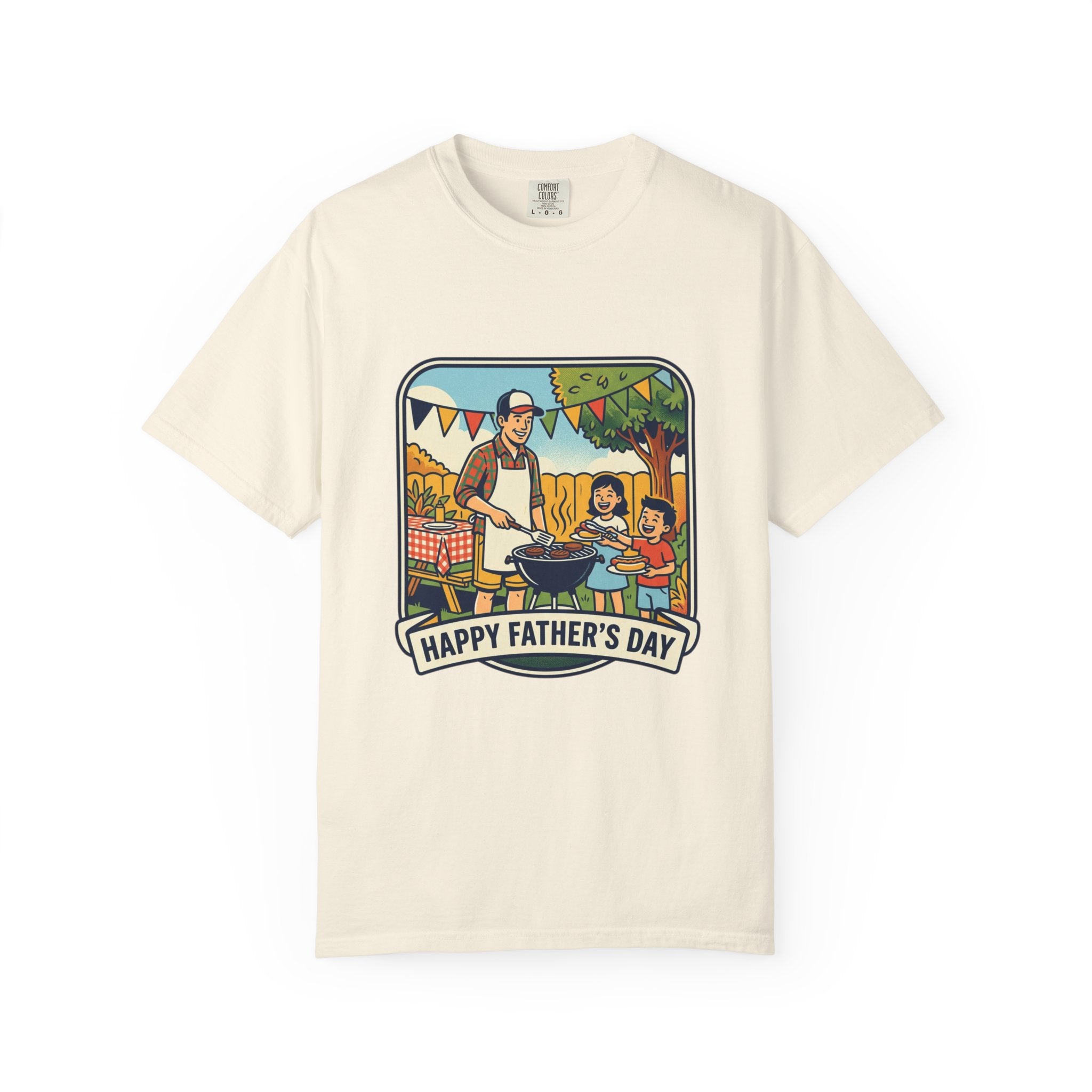 Father's Day BBQ T-Shirt — "Happy Father's Day" Graphic Tee