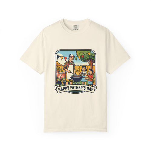 Father's Day BBQ T-Shirt — "Happy Father's Day" Graphic Tee