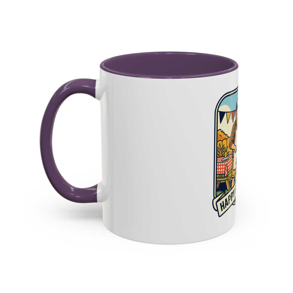 Father's Day Coffee Mug - 'Happy Father's Day' BBQ Family Accent Mug